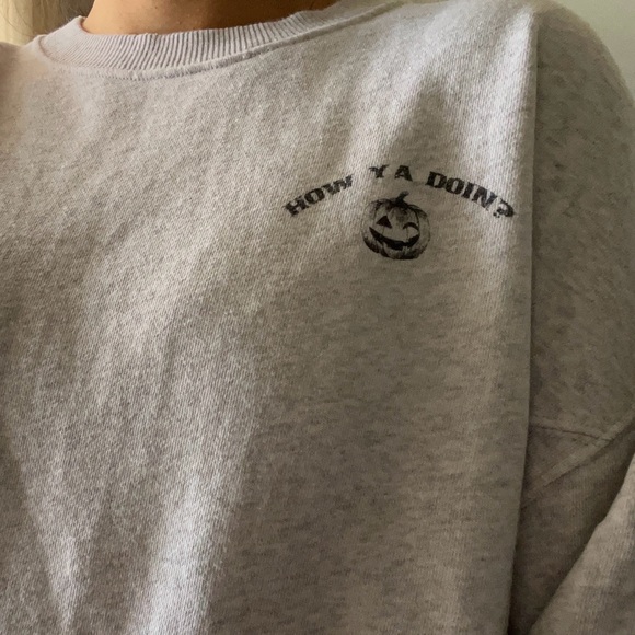 American Eagle Aerie Gray Crewneck Sweatshirt Size Small - Picture 5 of 5